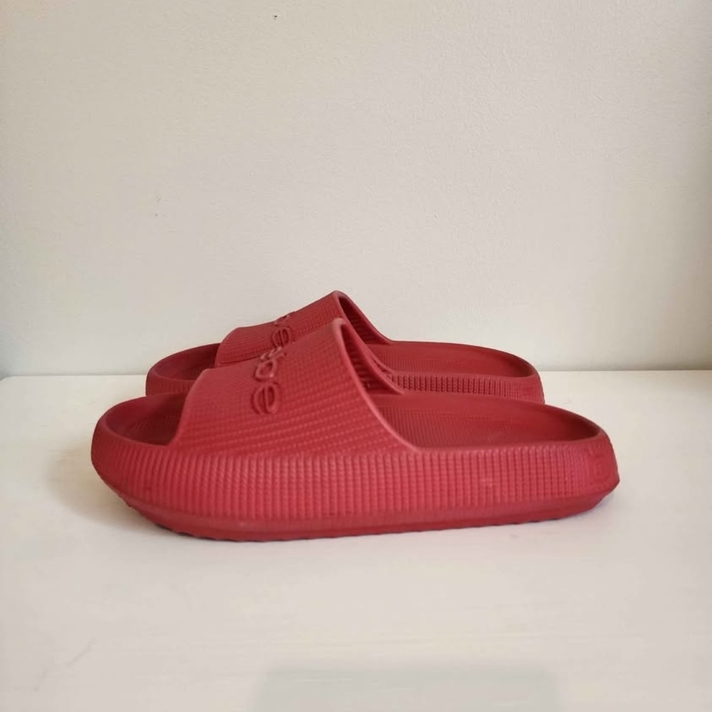 Bebe Red Slide Sandals - Picture 2 of 3